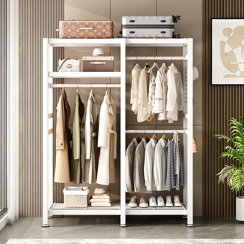家用简易衣柜卧室客厅落地挂衣架宿舍衣帽架出租房收纳衣柜挂衣架