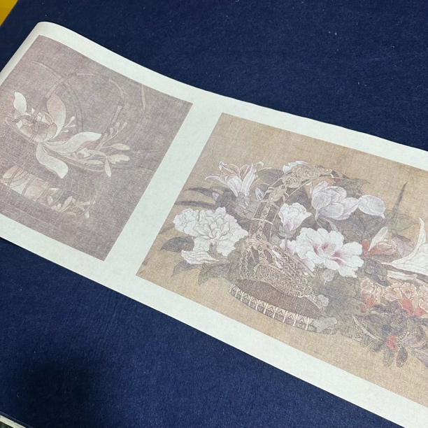 【升级纳米宋代花篮图雅集长卷】大风堂纳米半生熟毛笔书法作品纸