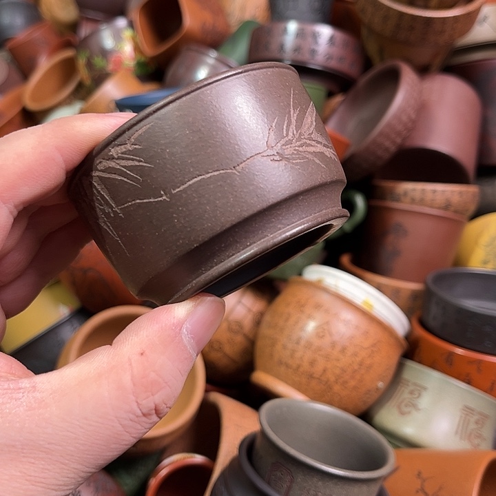 紫砂茶杯全手工紫砂主人杯