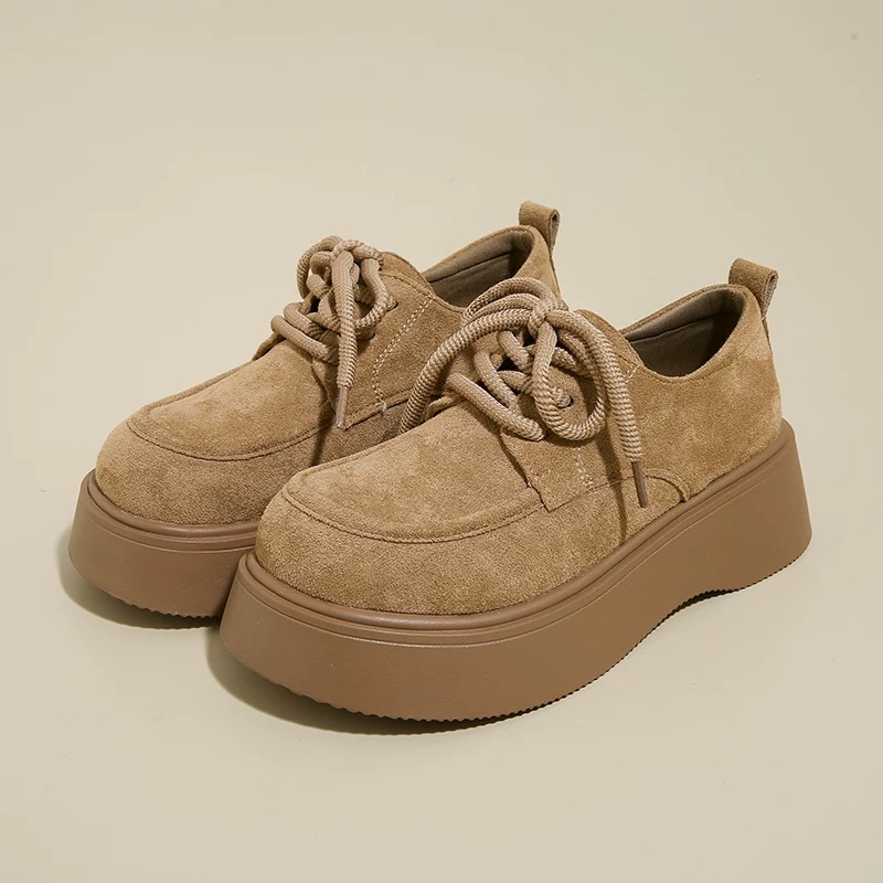 秋冬厚底乐福鞋玛丽珍小皮鞋博肯英伦风复古潮鞋女8882