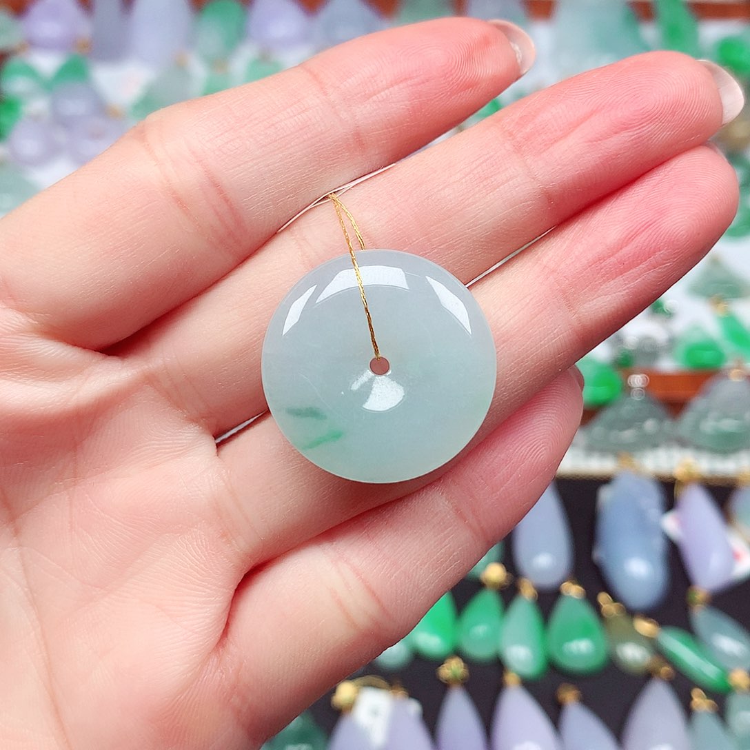 翡翠颈饰未镶嵌天然翡翠A货