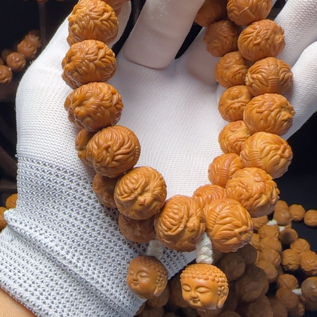 我***u猴头核桃吊坠猴头