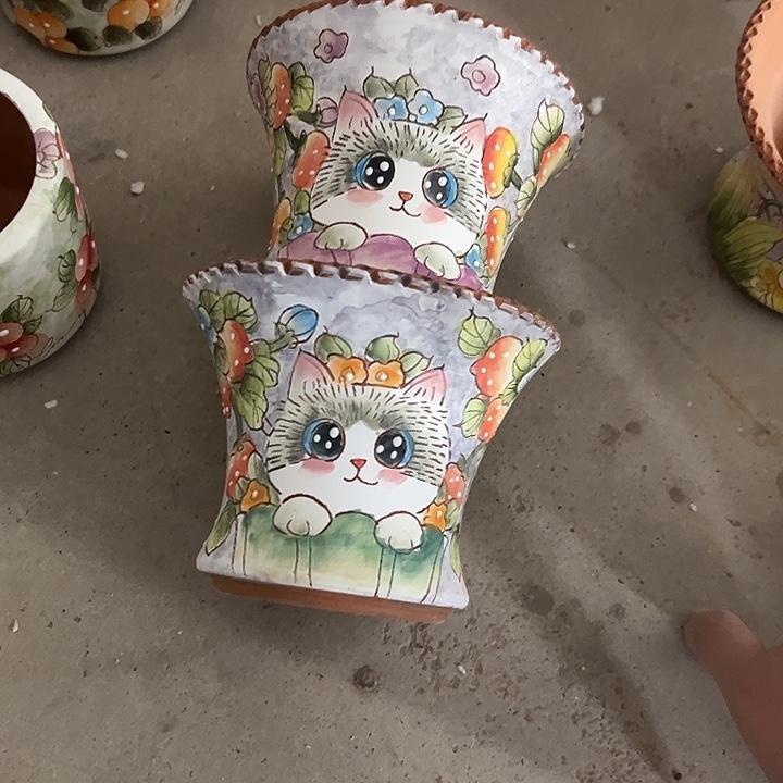 主***计满38包邮 景德镇幸运花盆