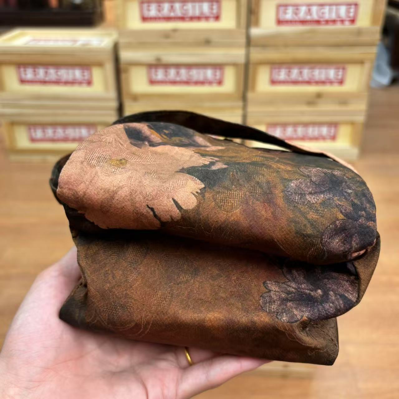 【闪购商品】茶花香云纱茶具收纳包