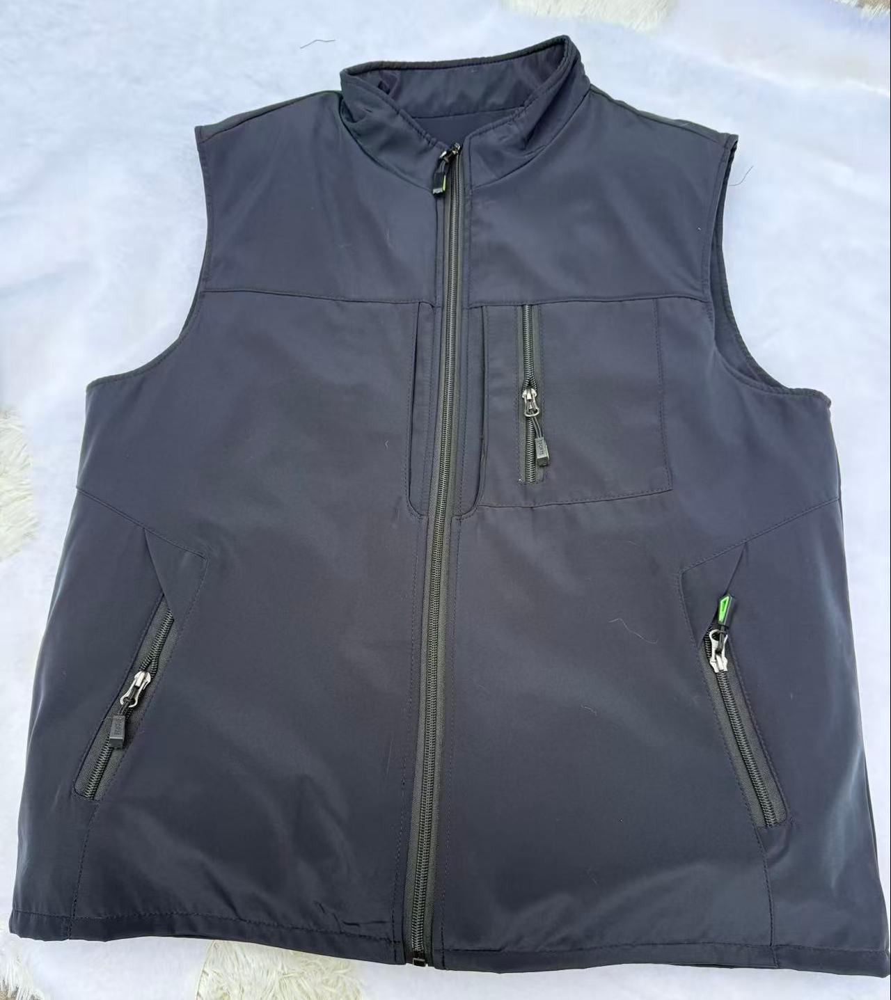 秋冬季新款羊皮毛一体马甲男士加厚羊毛马夹中老年爸爸装棉坎肩男