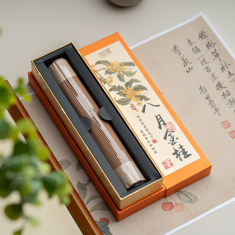 八月金桂线香礼盒装100克装