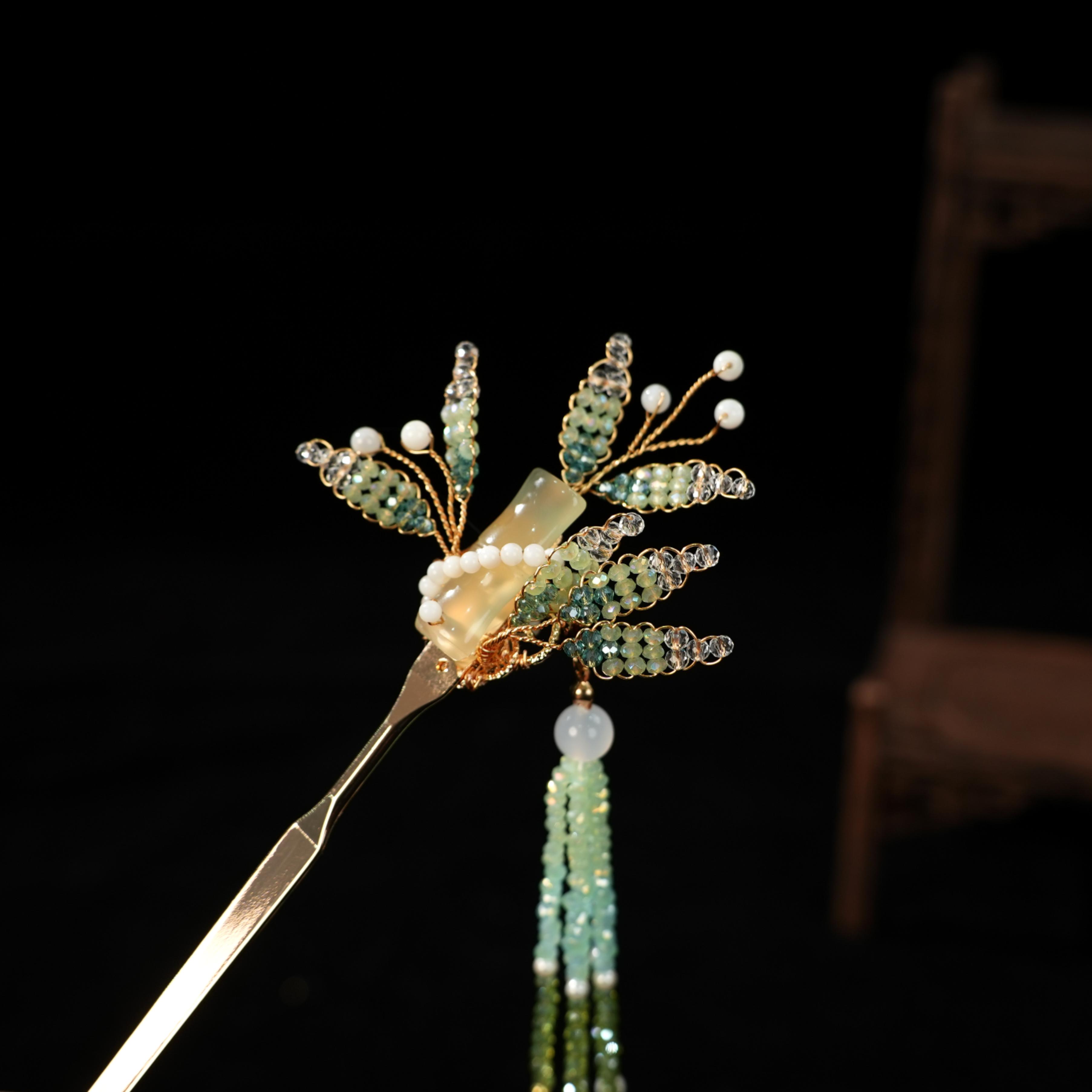 古悦倾城【映梨发簪】古风汉服发饰