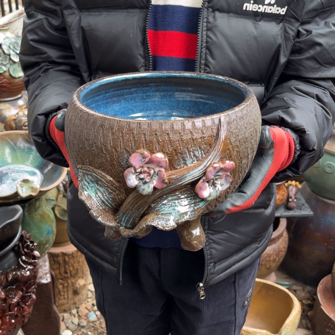 红陶高20口21无孔