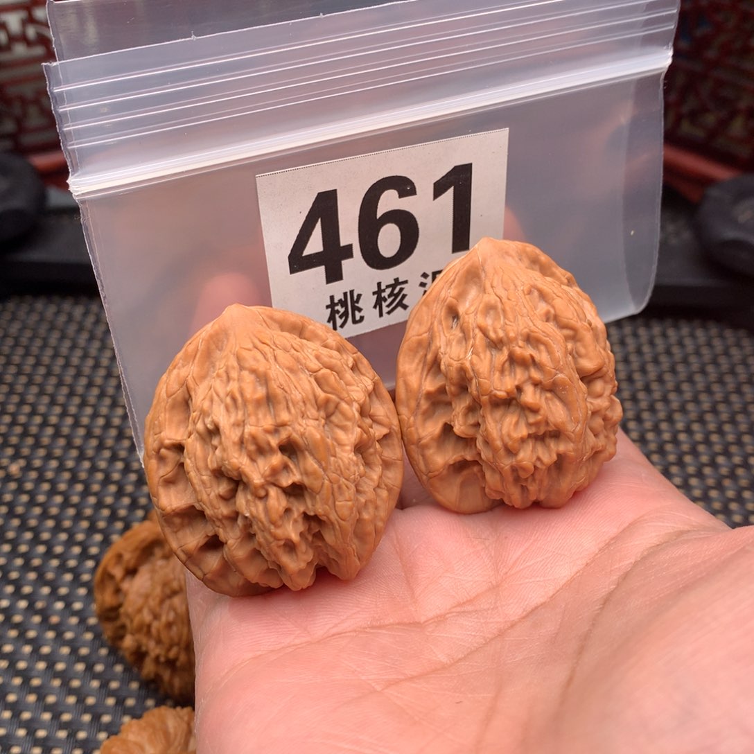 文玩核桃把件副*用虎头38