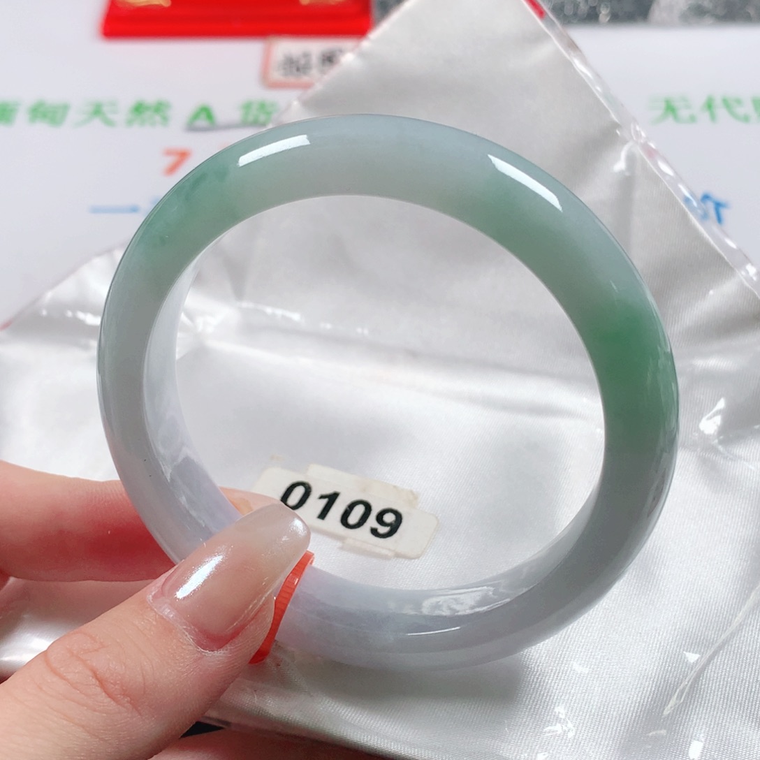 未镶嵌手镯翡翠天然翡翠手镯0109