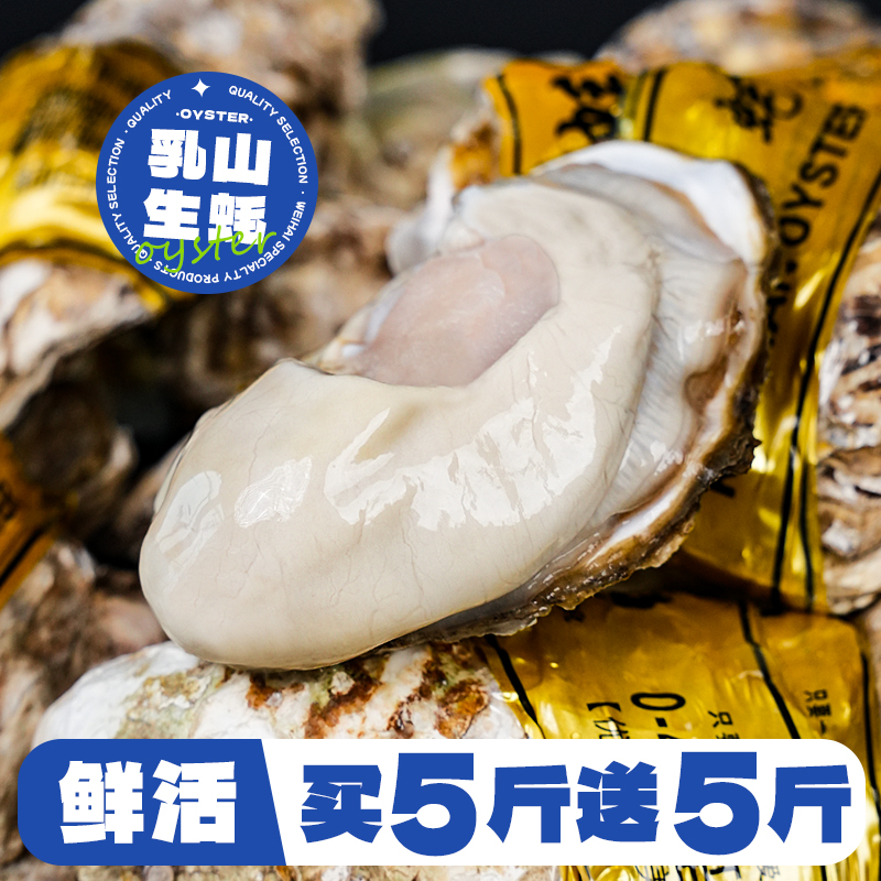 【米多多专属】买5斤送5斤鲜活正宗乳山生蚝 牡蛎海蛎子冷水蚝肥嫩