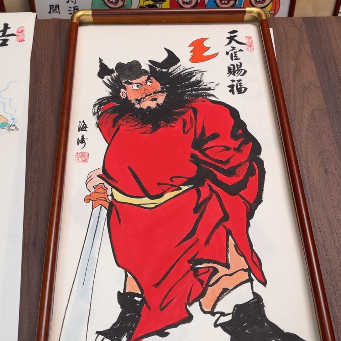 国画纯手绘禅意画作品