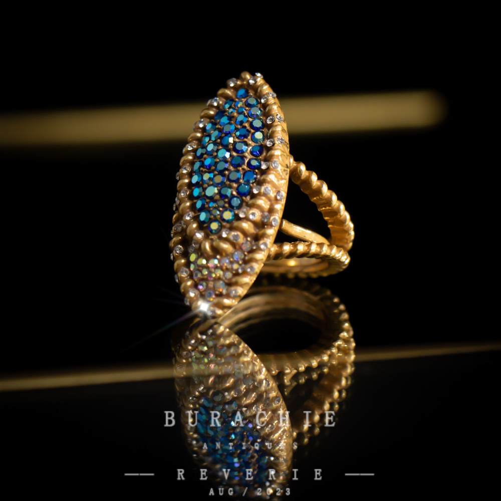 铜合金仿水晶戒指 【8159】周年珍藏英｜经典原标克拉款CrownFrett