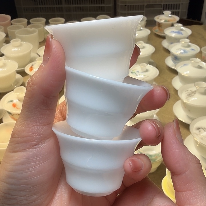 微瑕冰种专场竹节杯三个一组35