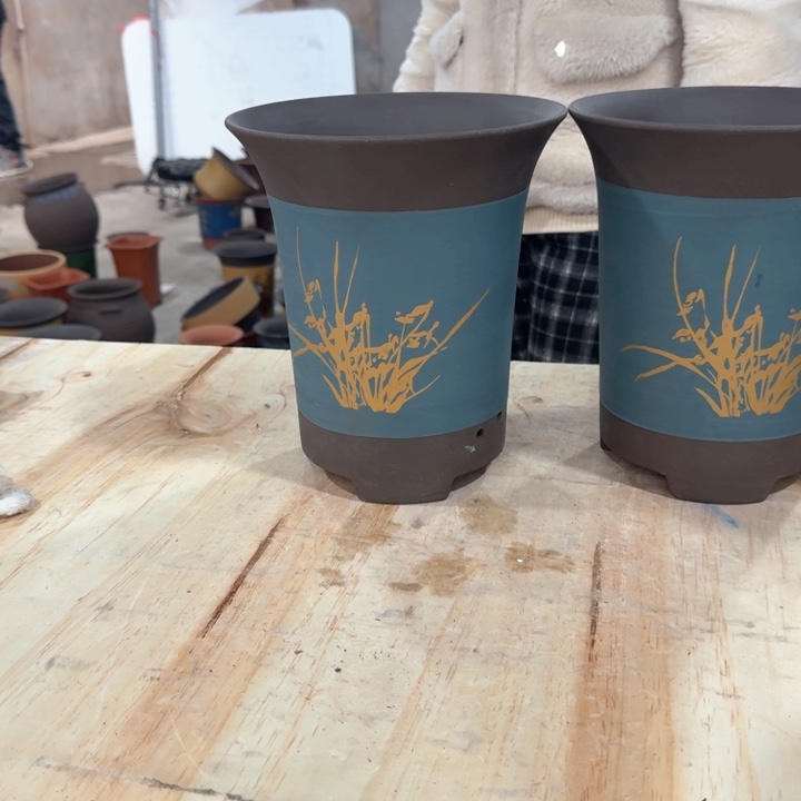 紫砂紫砂花盆d f g h h