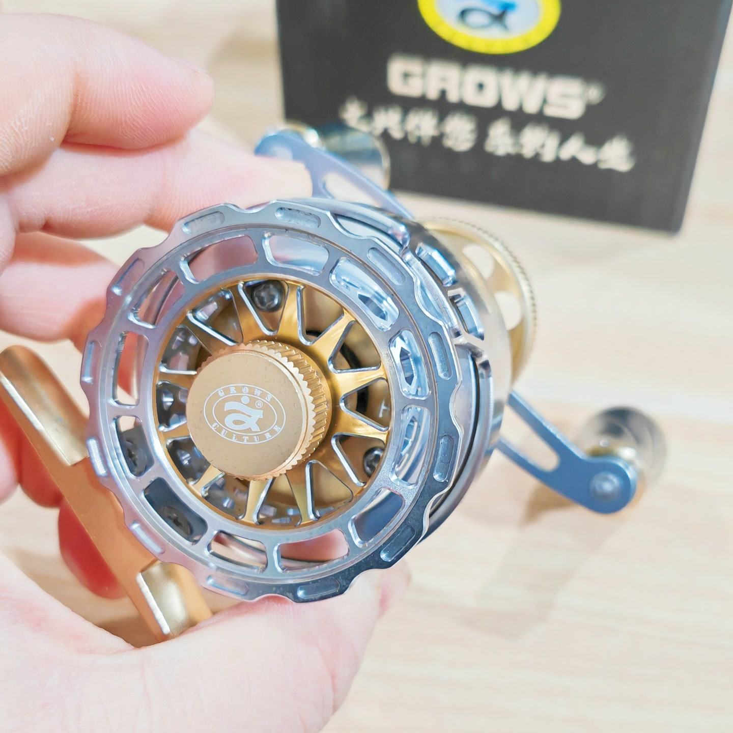 文兴全金属微铅轮B55<卸力摇把不转>