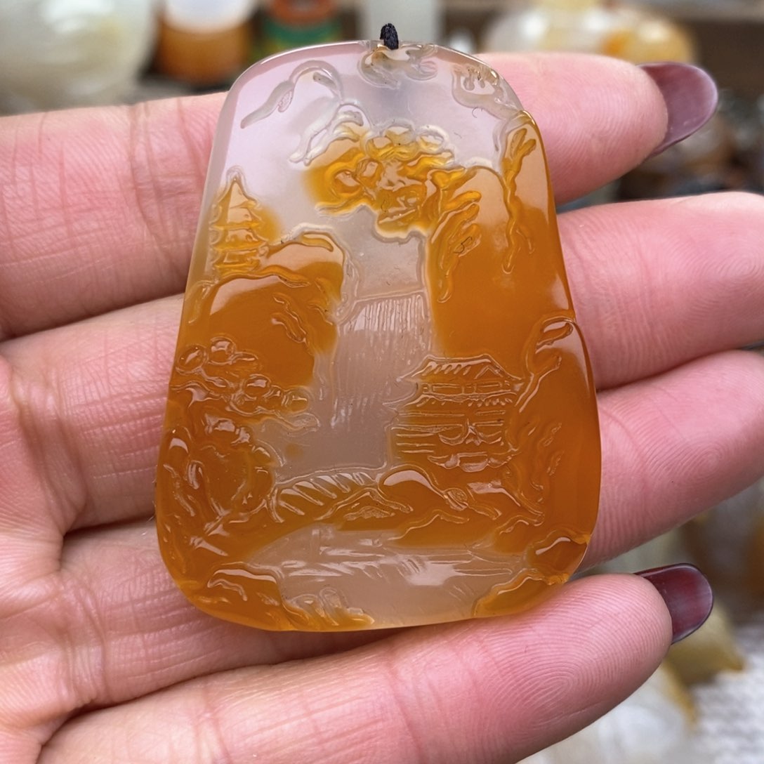 玛瑙/玉髓挂件未镶嵌