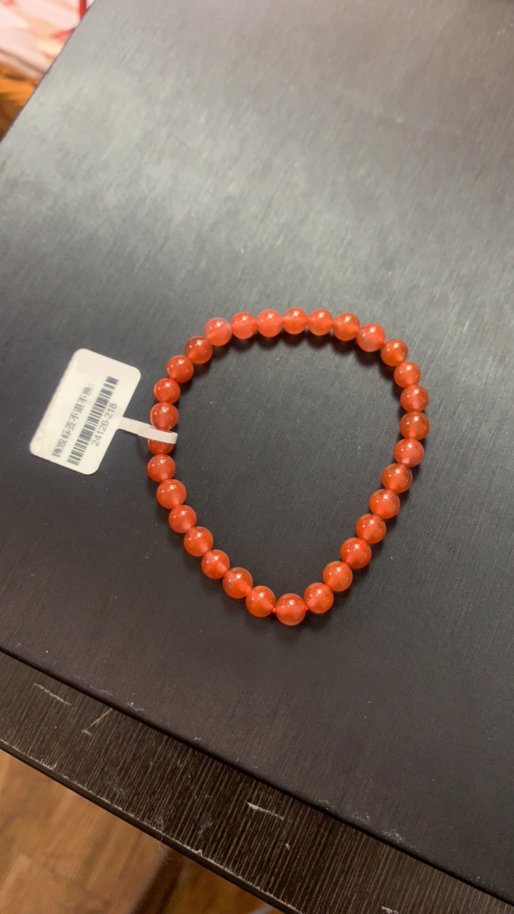 南红冰红手串6mm