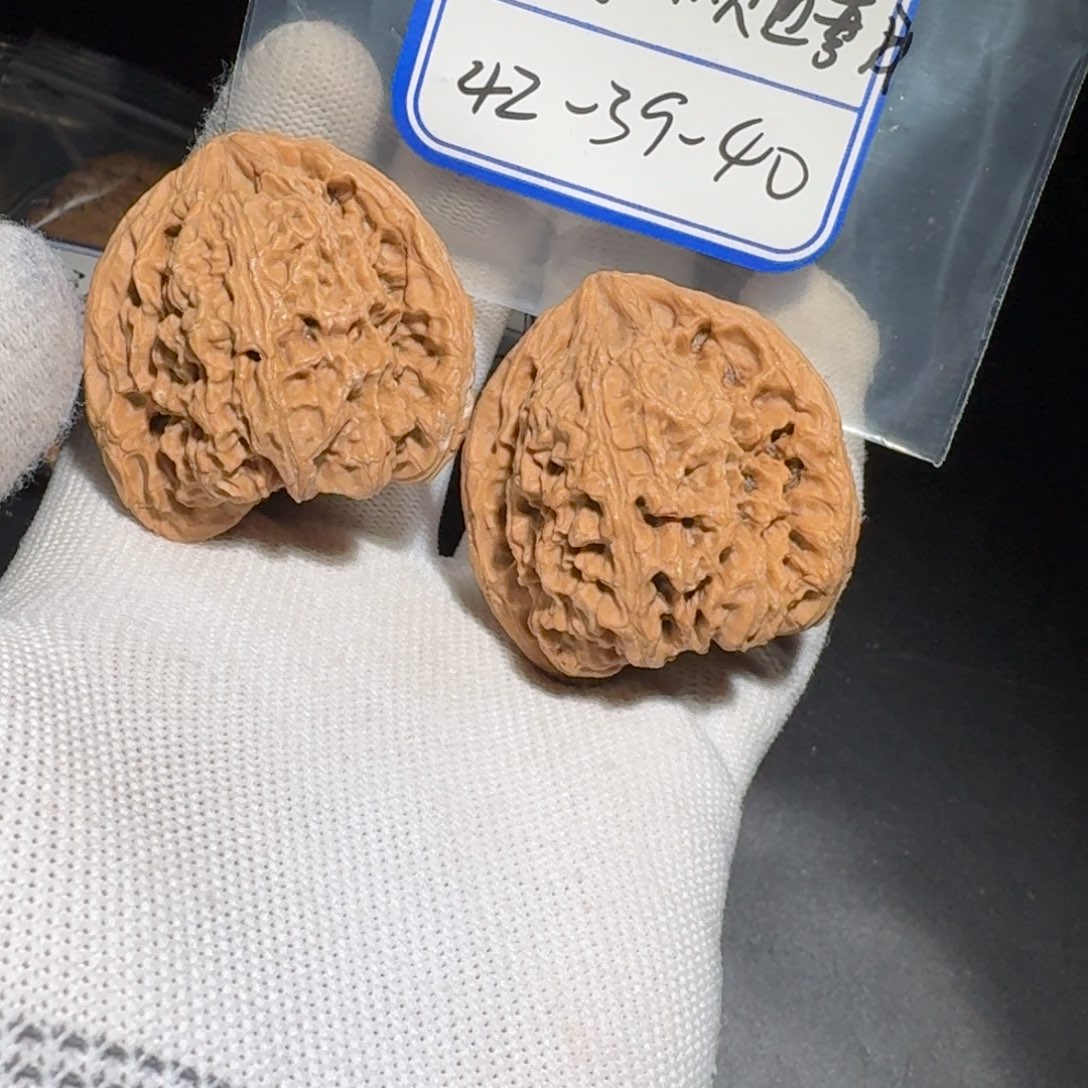 文玩核桃把件豆*13号村将