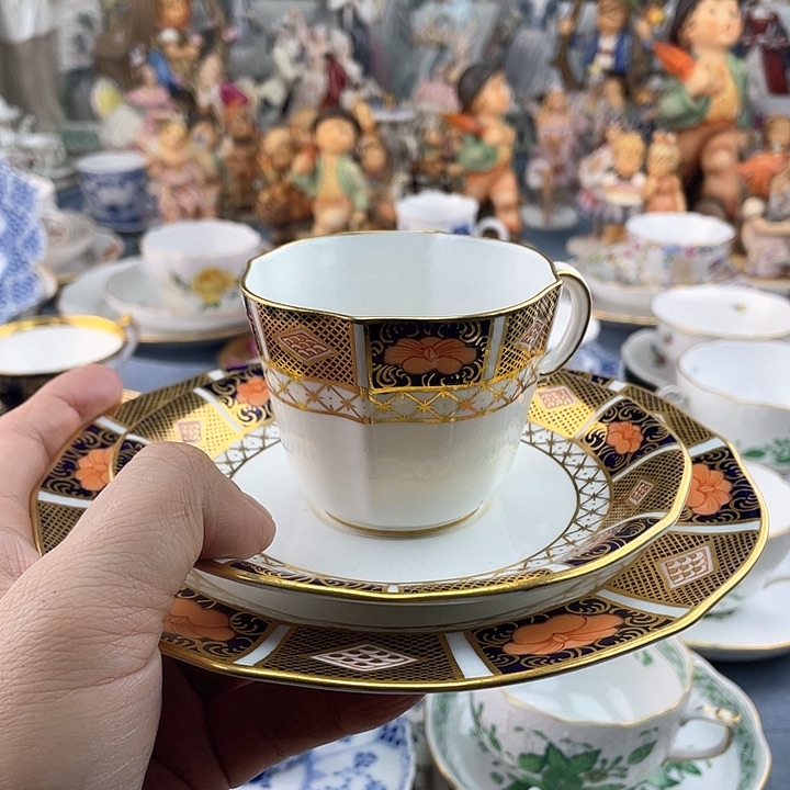 海外中古欧瓷偶小房子