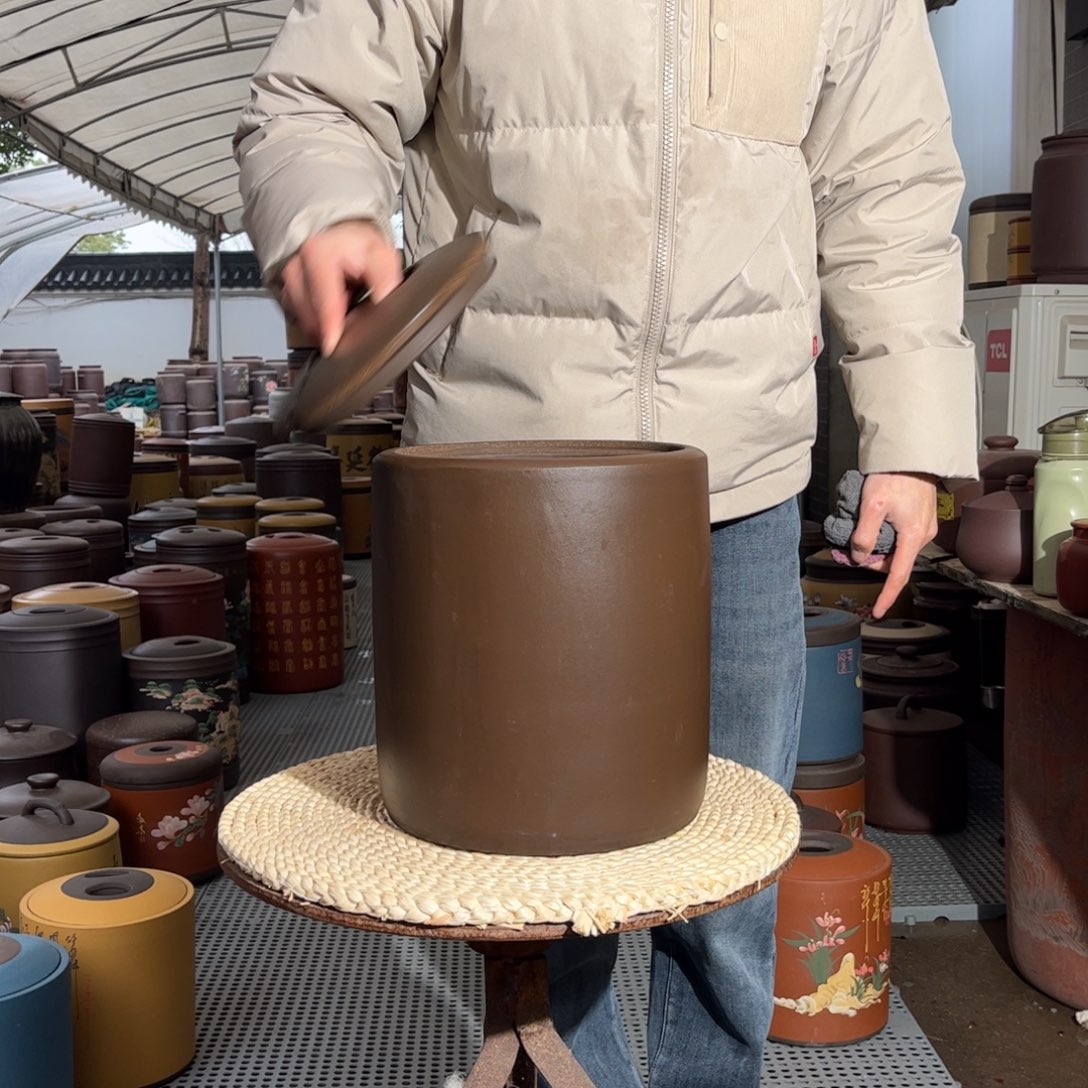 茶叶罐紫砂10 饼茶叶罐老罐子不挑细节
