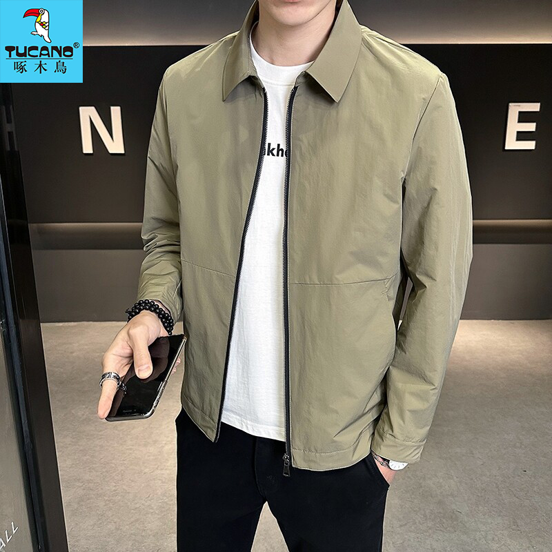 TUCANO/啄木鳥男士帅气夹克修身韩版时尚新款方领潮流休闲外套男