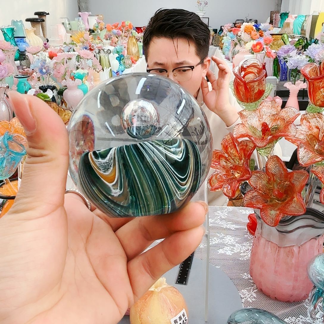 福利不退不换琉璃花瓶艺术品