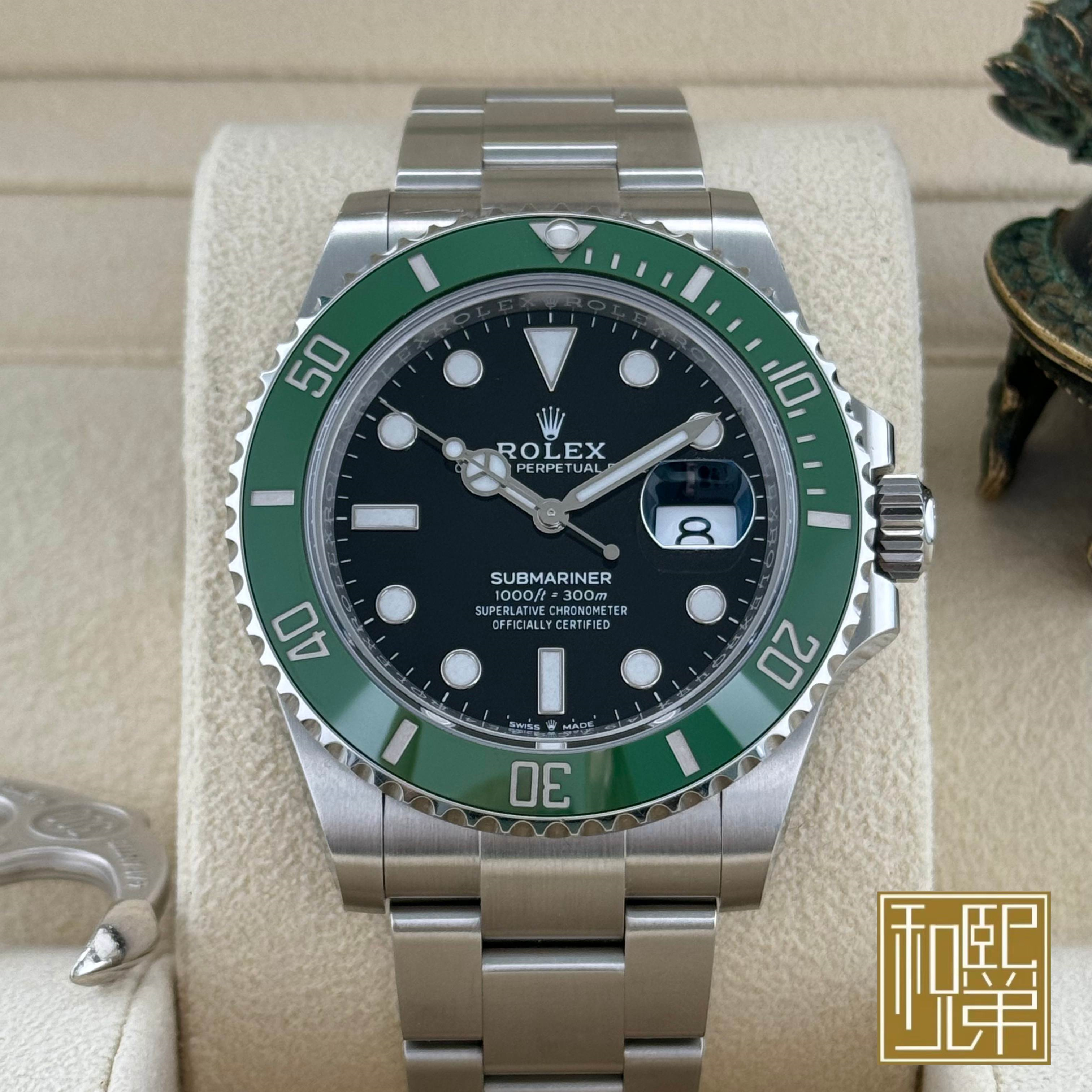 95新 Rolex/劳力士  潜航者/m126610lv-0002/三代绿水鬼/24全/41