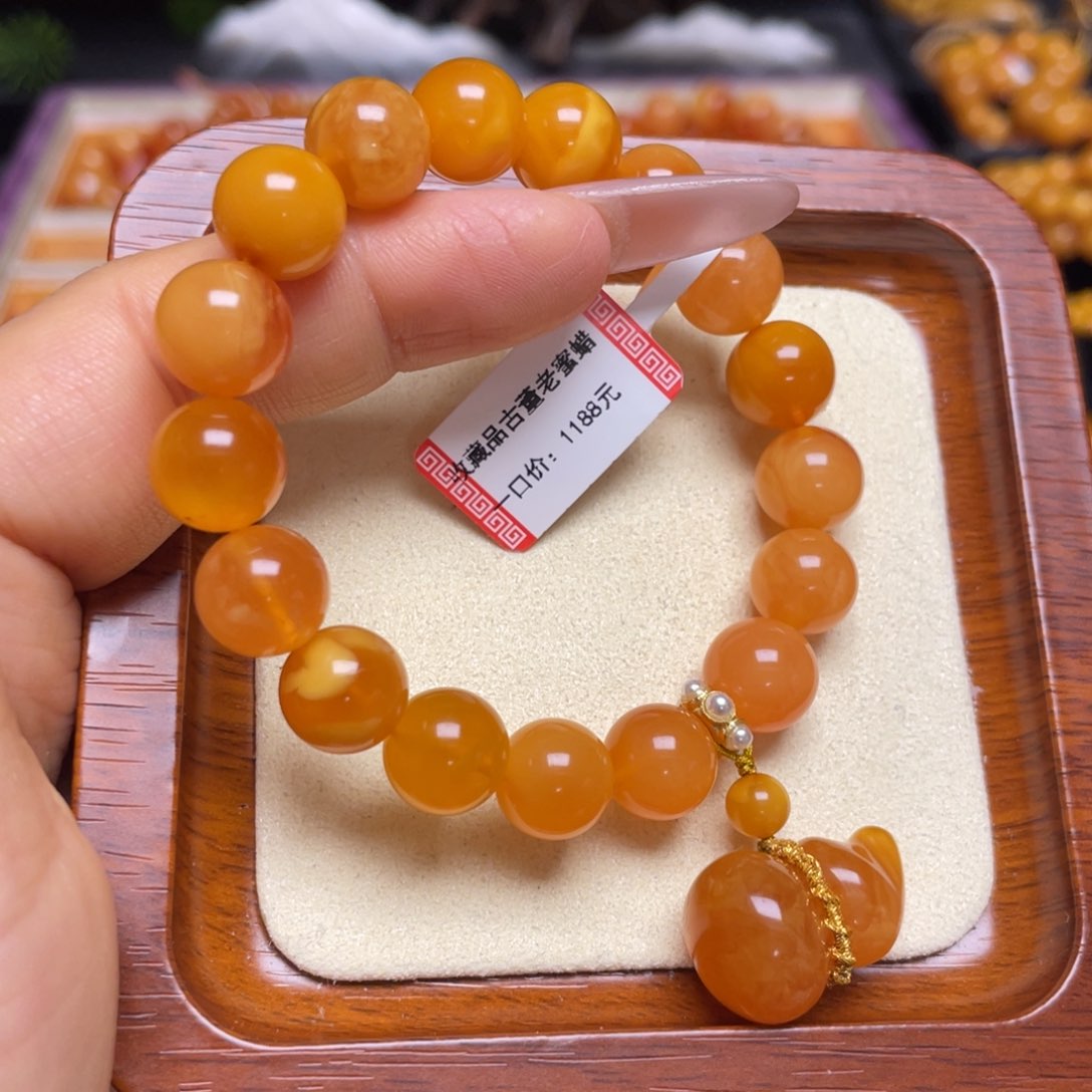 蜜蜡手链未镶嵌手串