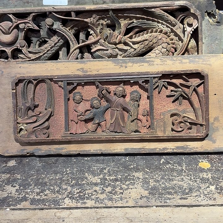 雪***庐花板木雕木雕精品雕刻