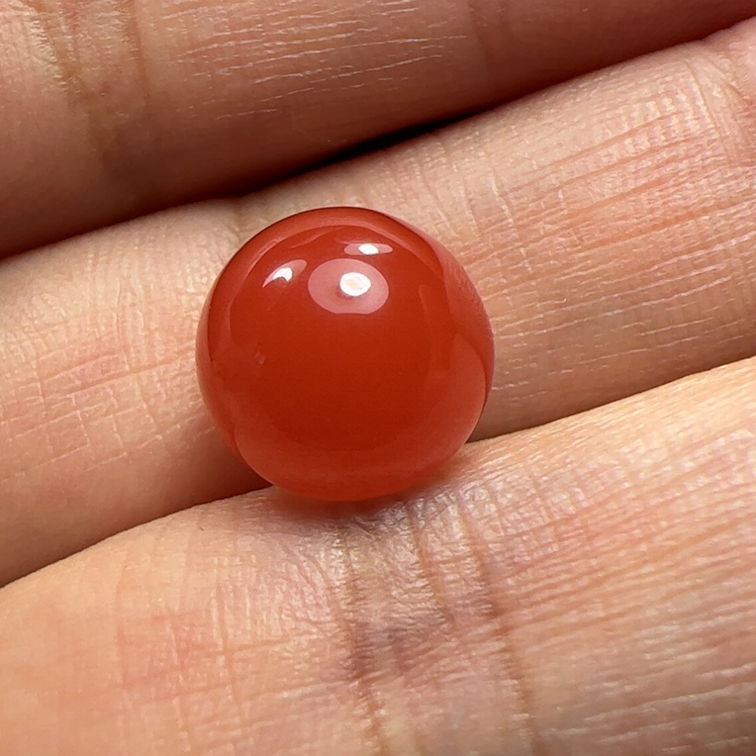 南红玛瑙珠子未镶嵌墨**璃