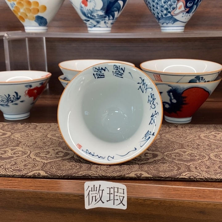 釉下老陶泥手工绘制