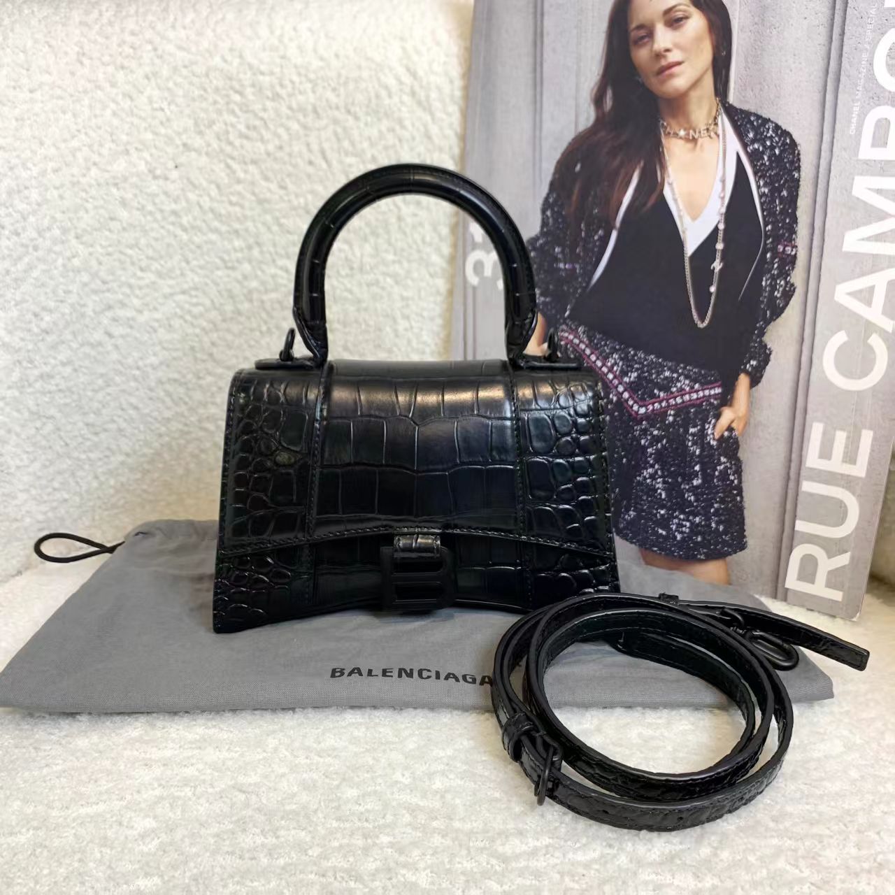 99新 Balenciaga/巴黎世家 壹臻/so blacks纹沙漏xs/ 92607806