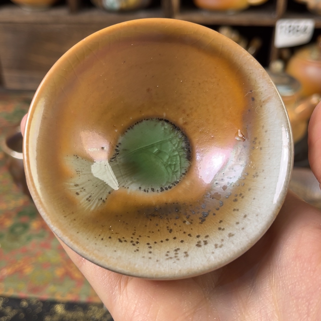 杯洁*锋柴烧茶器主人杯杯