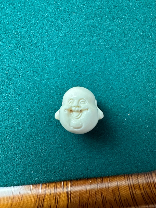 纯天然猛犸弥勒佛头配饰