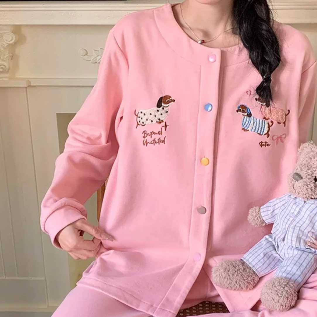 【2号链接】秋冬睡衣休闲厚款家居服套装