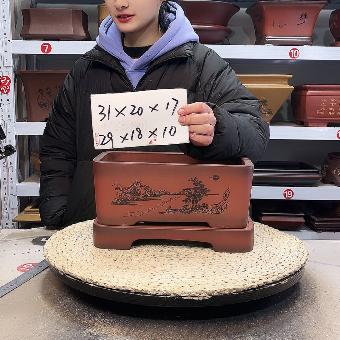 紫砂花盆紫砂花盆