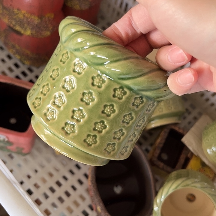 粗陶材质多肉花盆