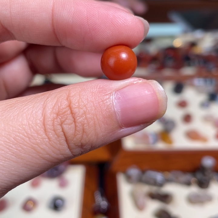 南红玛瑙未镶嵌颈饰5保山哑光