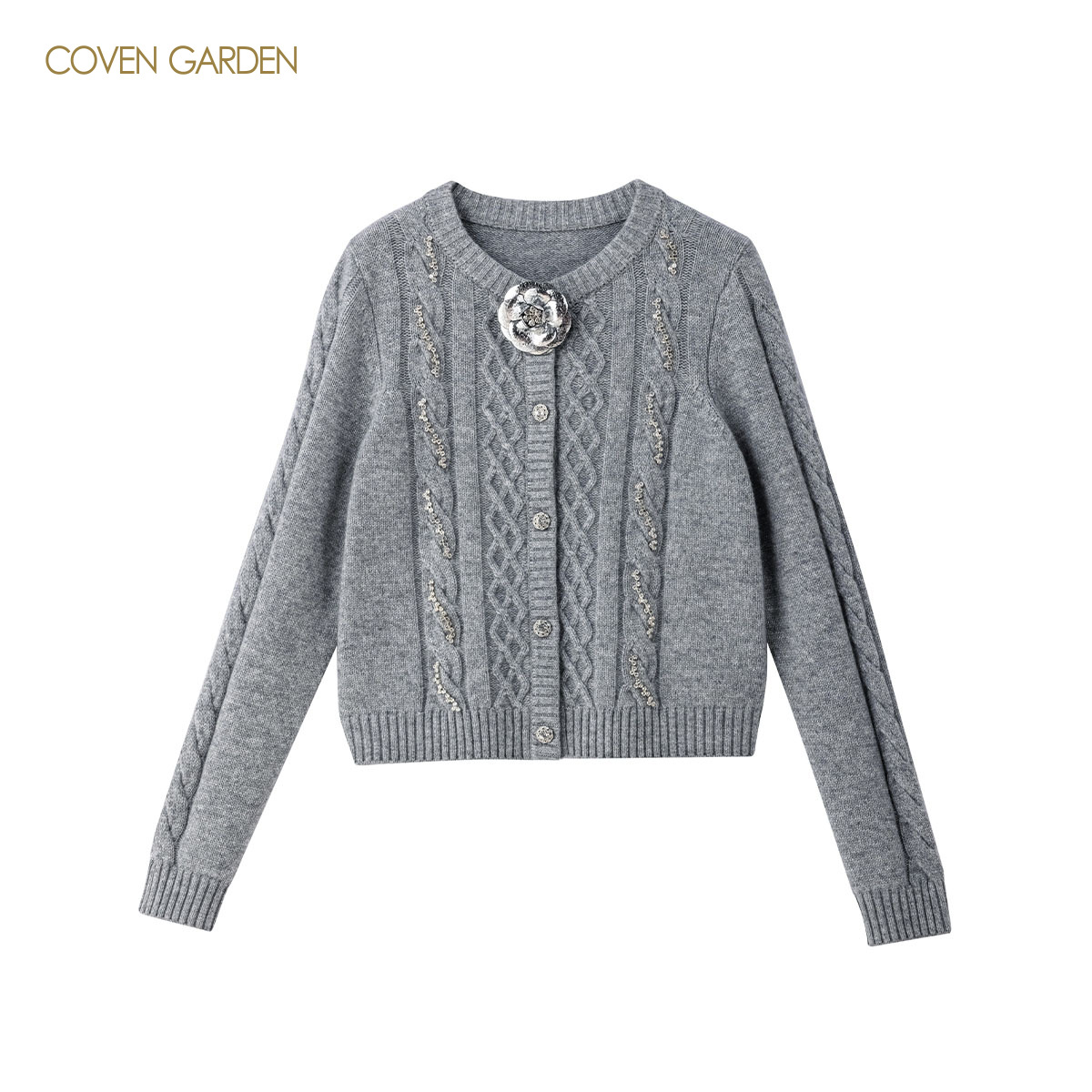 哥文花园编织毛针织衫毛衣CLA4036010