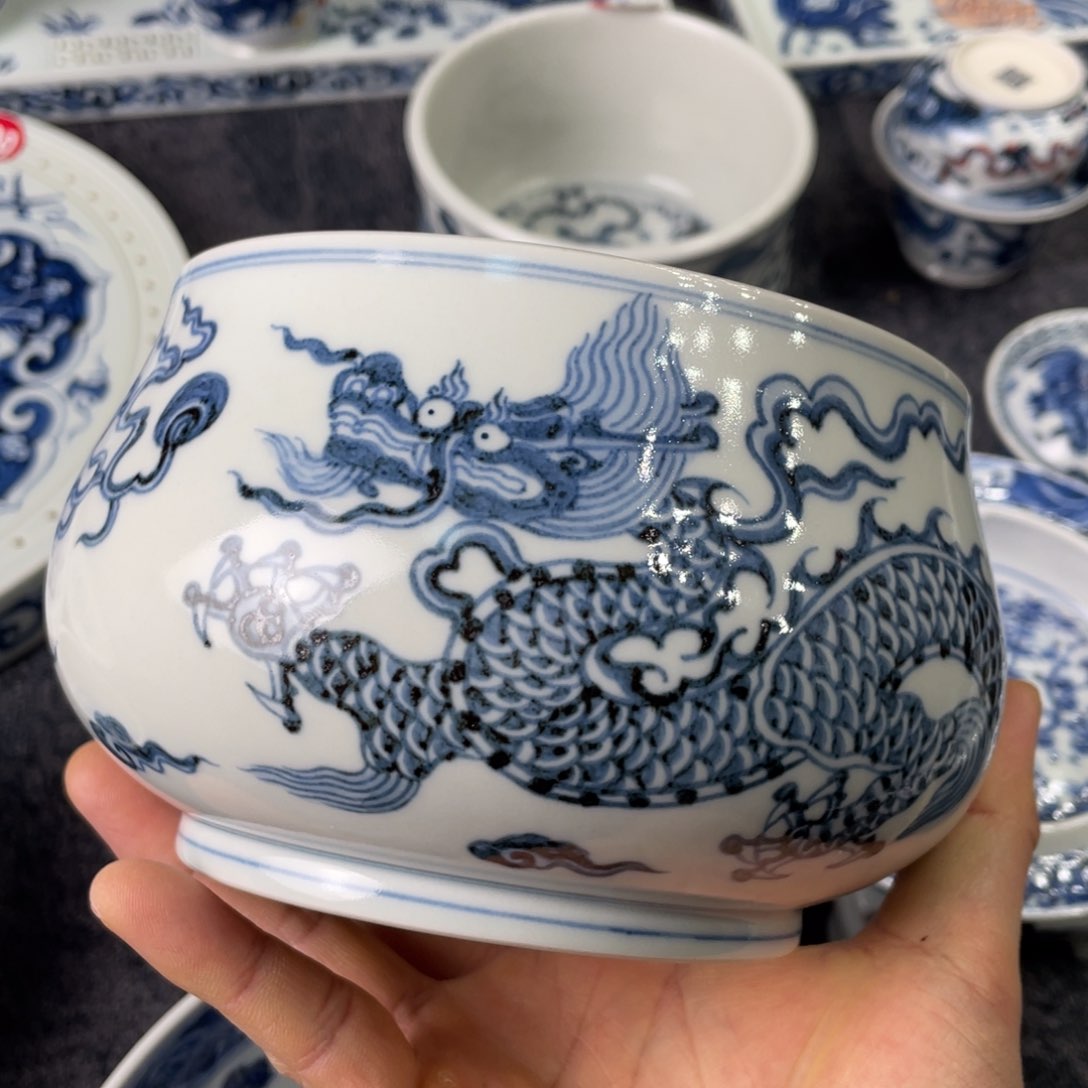 蓝*木景德镇手工手绘陶瓷