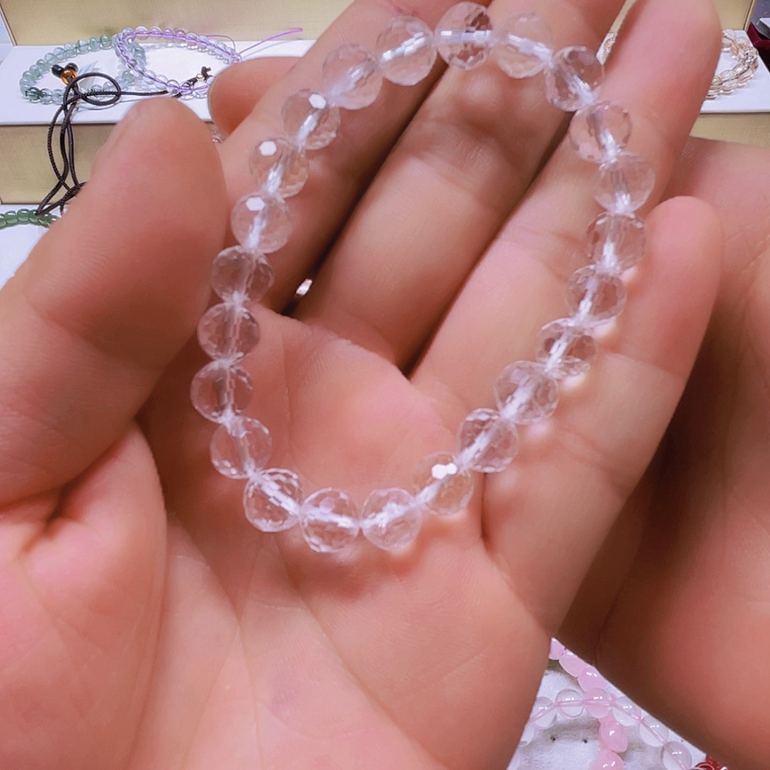水晶手链未镶嵌切面