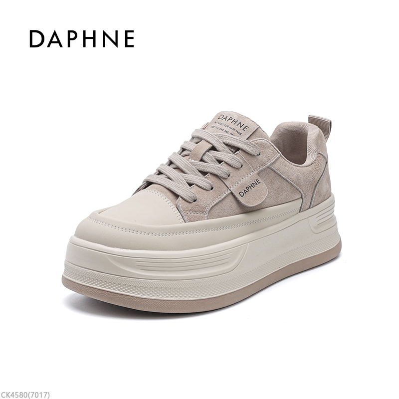 达芙妮复古休闲板鞋女2025秋冬新款潮流百搭厚底时尚运动鞋潮鞋L