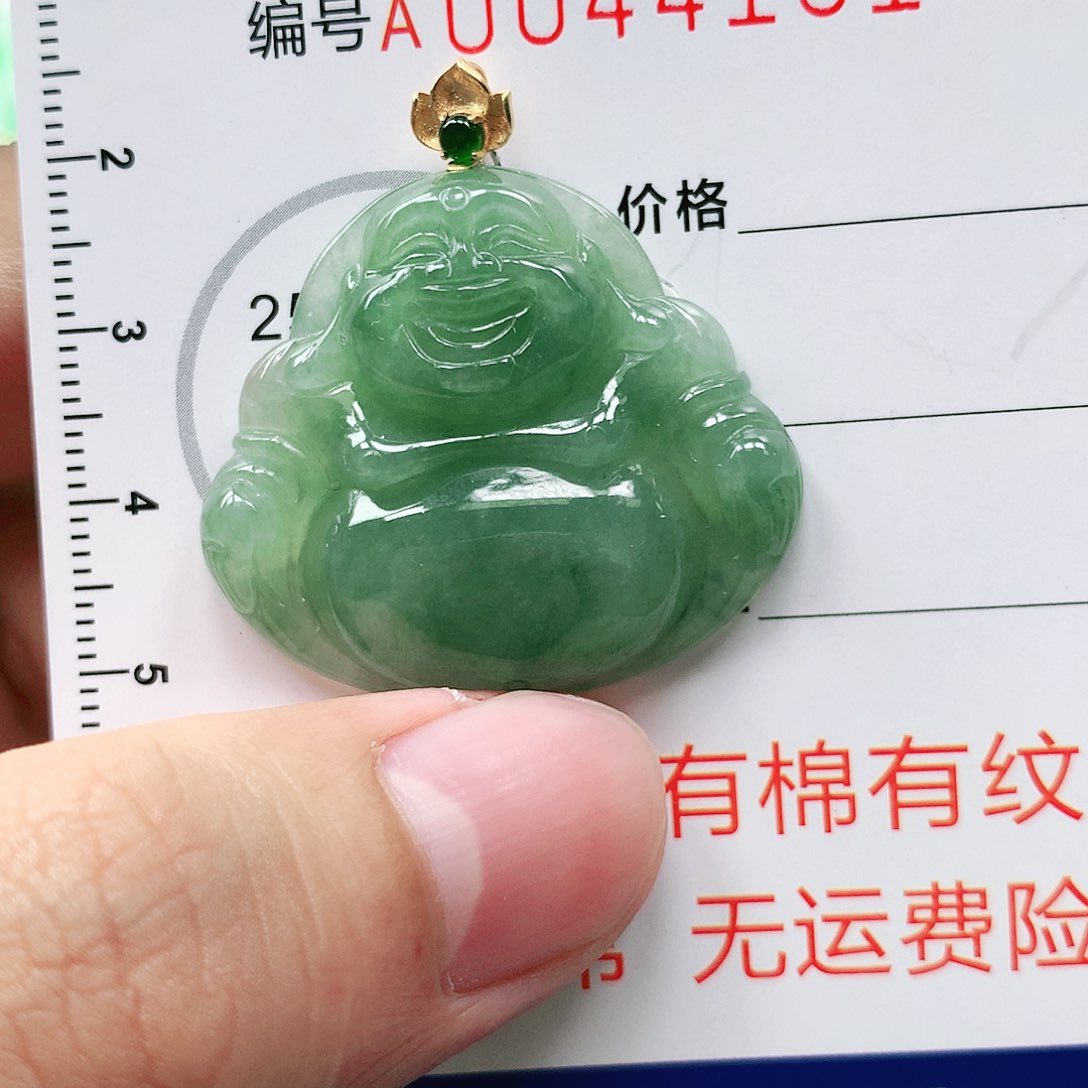 翡翠颈饰18K金镶嵌11111111