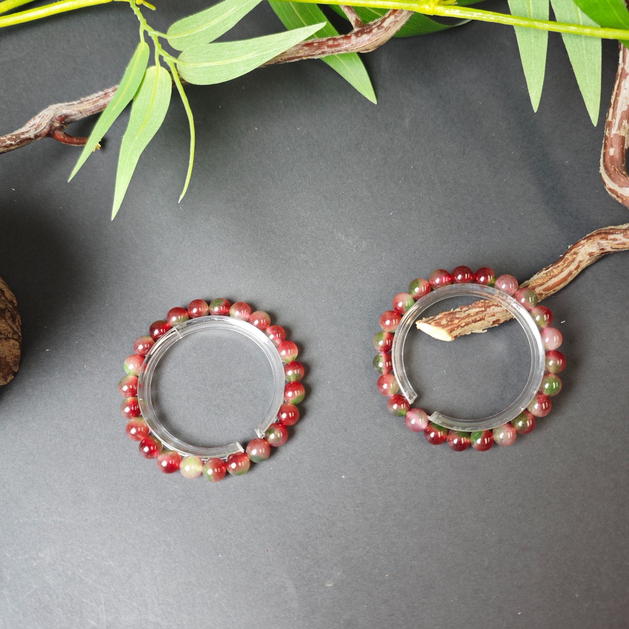 时尚气质款西瓜碧圆珠手串-s1235