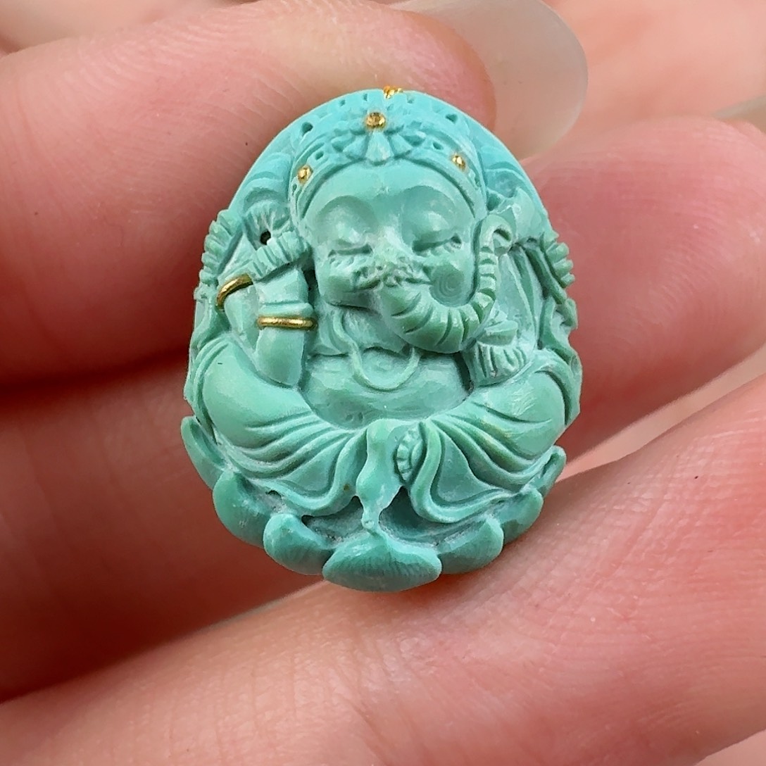 绿松石珠宝奇石未镶嵌