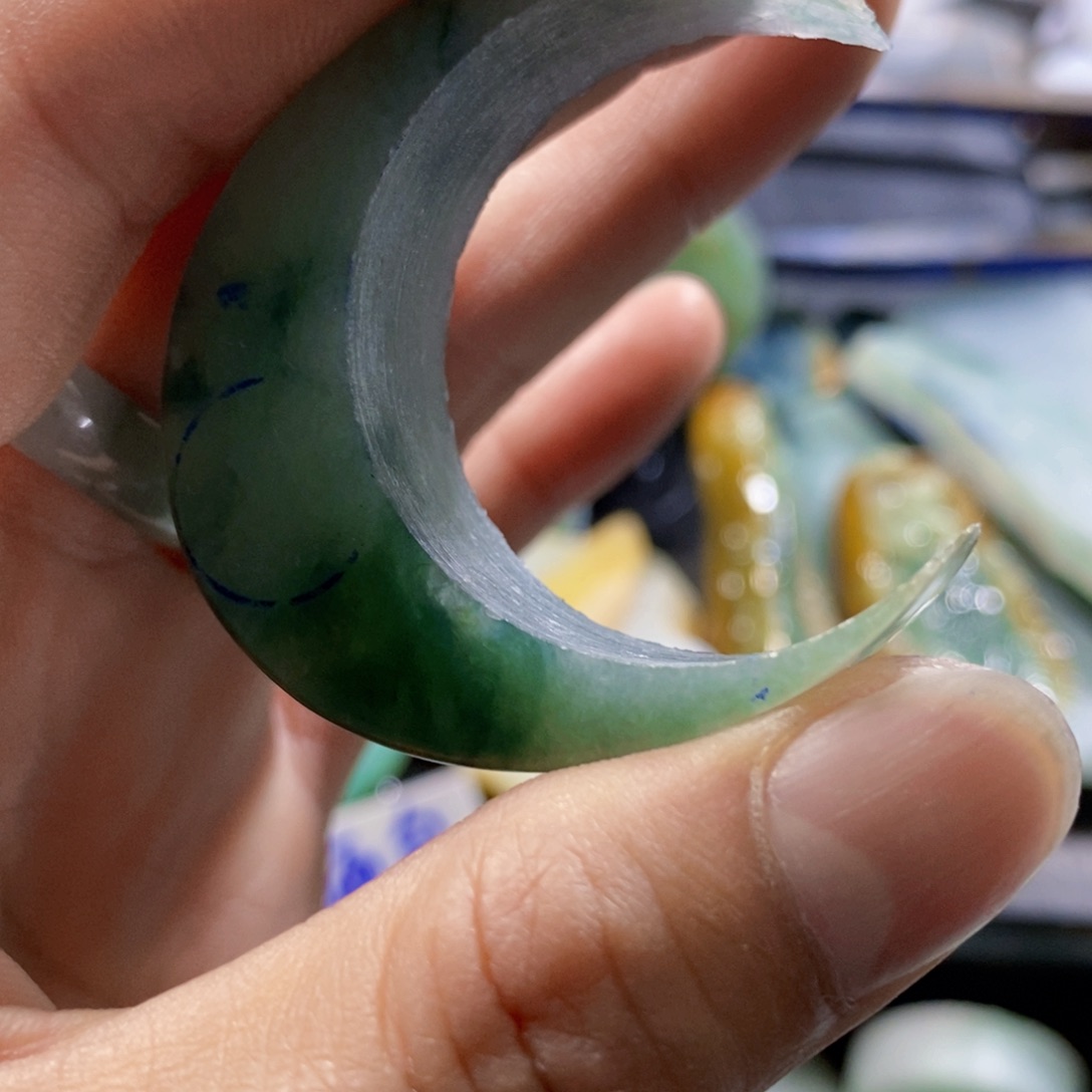 定制翡翠直发不加工未镶嵌~**～