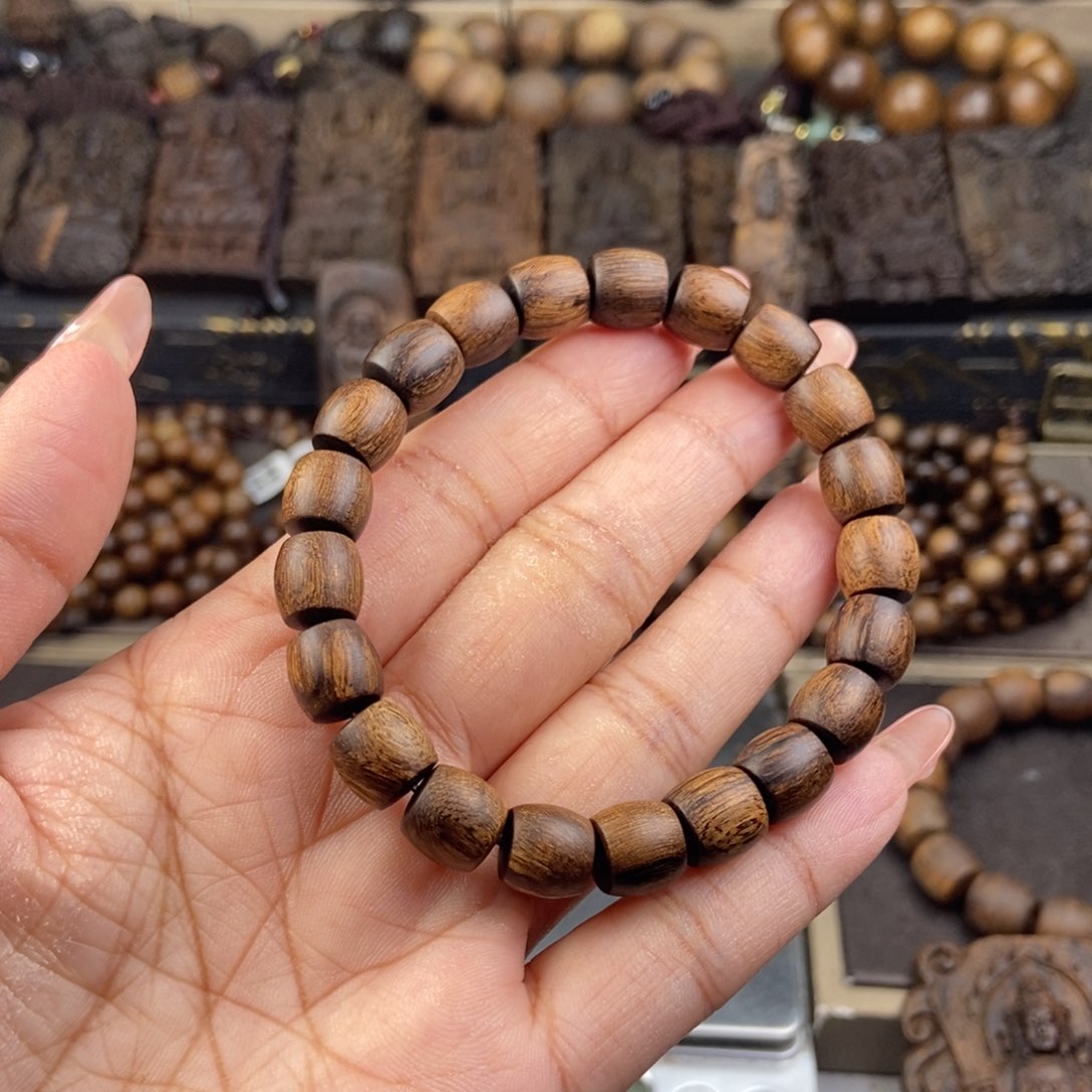 沉香手串司*越南芽庄白棋楠