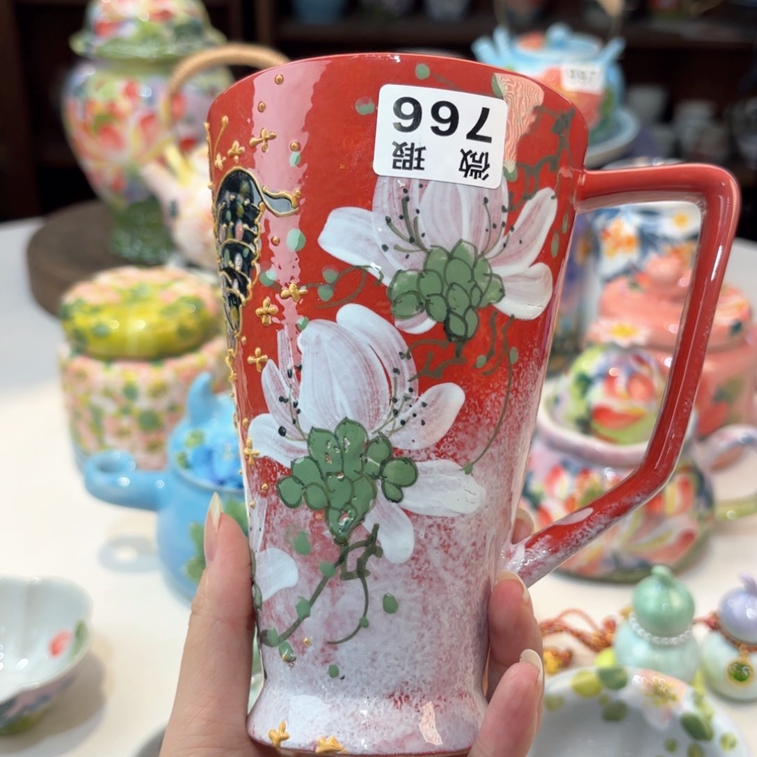 景德镇手绘高温釉下彩陶瓷茶具