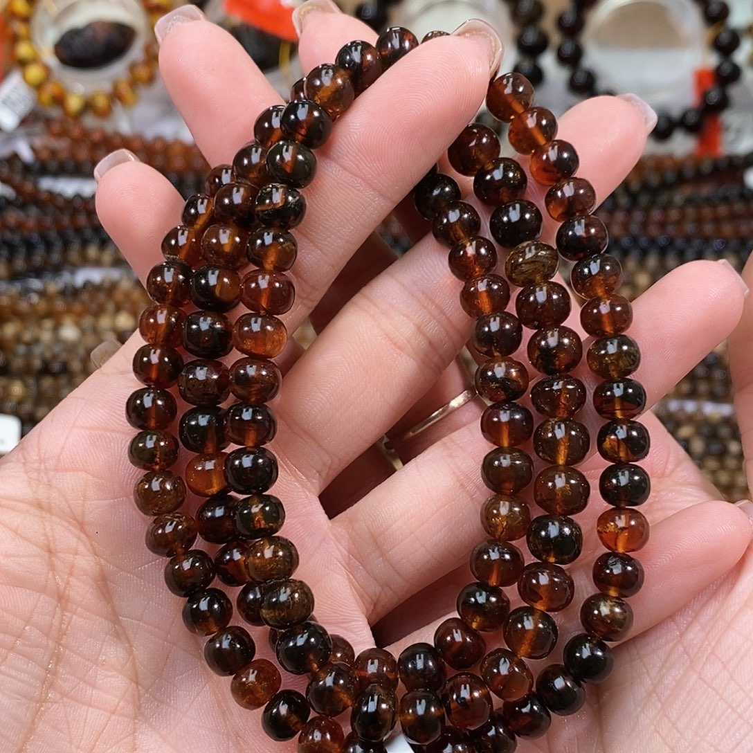 琥珀未镶嵌手链7➕